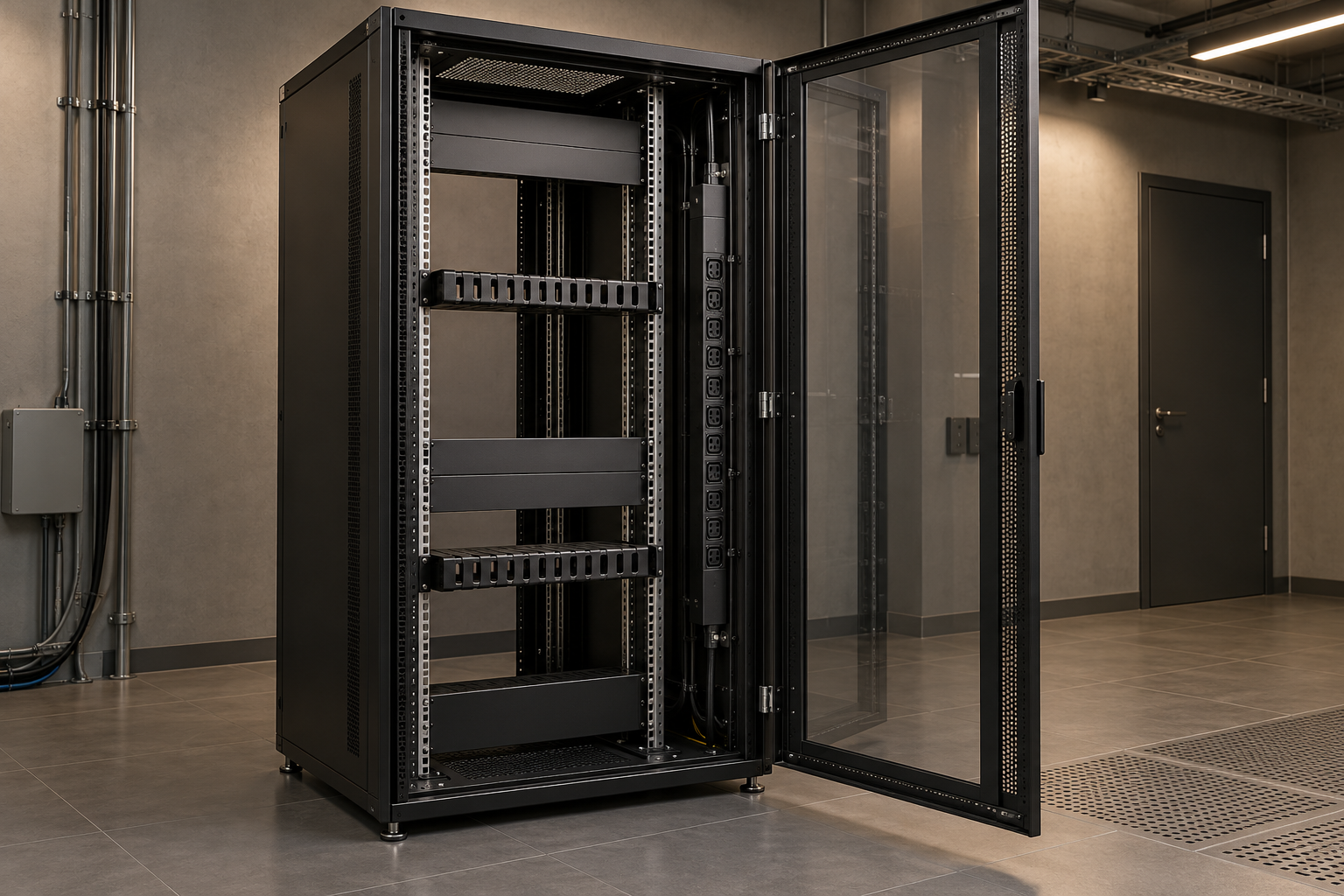 Gabinete de telecomunicaciones y organización, imagen ilustrativa